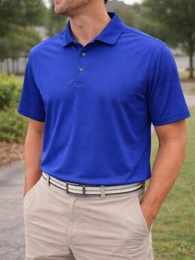 Pro Tour Airplay Golf Polo Mens XL Blue Performance Shirt Athletic Casual